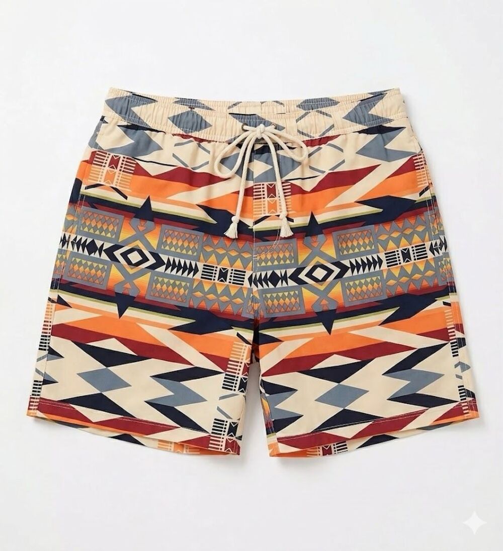 Pendleton Printed 7" Packable 2n1 Swim Trunk Fire Legend XXL